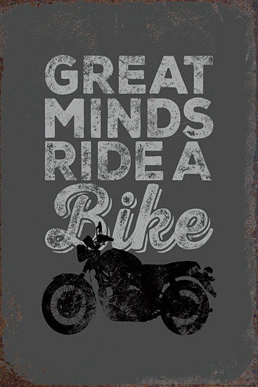 JG Studios JGS333 - JGS333 - Great Minds Ride a Bike - 12x18 Signs, Typography, Motorcycle, Humor from Penny Lane