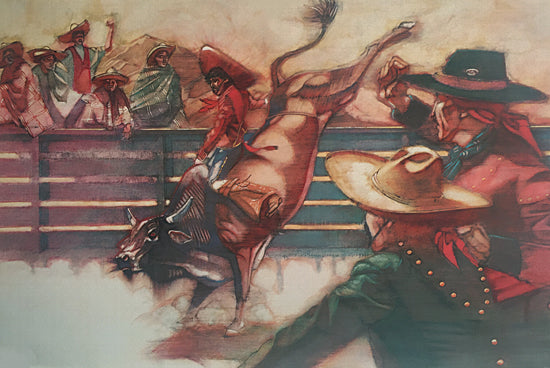 JG Studios JGS338 - JGS338 - Rodeo - 18x12 Rodeo, Bull, , Bull Rider from Penny Lane