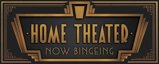 JG Studios JGS352 - JGS352 - Home Theater - 20x8 Home Theater, Binge Watch, Movies, Modern, Signs, Typography from Penny Lane