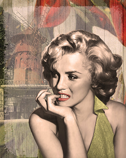 JG Studios JGS366 - JGS366 - The Thinker Red Lips I - 12x16 Marilyn Monroe, Windmill, Vintage from Penny Lane