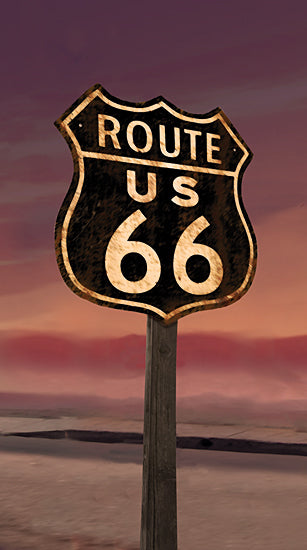 JG Studios JGS401 - JGS401 - Route 66     - 9x18 Route 66, Retro, Street Sign, Nostalgia, US Highway 66, Main Street of America from Penny Lane