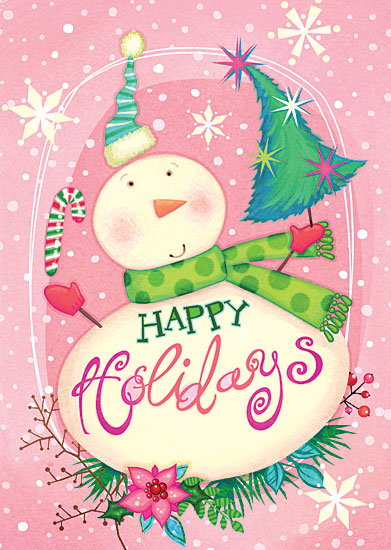 JG Studios JGS410 - JGS410 - Christmas Snowman - 12x16 Christmas Snowman, Happy Holidays, Christmas Icons, Pastel Colors, Snowmen, Signs from Penny Lane