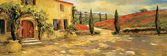JG Studios JGS449A - JGS449A - Tuscan Fields - 36x12 Tuscan Fields, Tuscany, Italy, European, Travel, Countryside, House, Villa, Landscape from Penny Lane