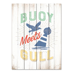 JGS504PAL - Buoy Meets Gull - 12x16