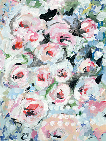 Jessica Mingo JM307 - JM307 - English Rose Garden - 12x16 Roses, Flowers, English Garden, Abstract, Botanical, Blooms from Penny Lane