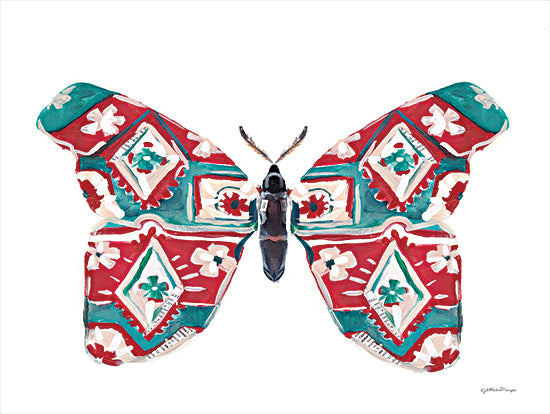 Jessica Mingo JM346 - JM346 - Butterfly Flora - 16x12 Butterfly, Decorative, Patterns from Penny Lane