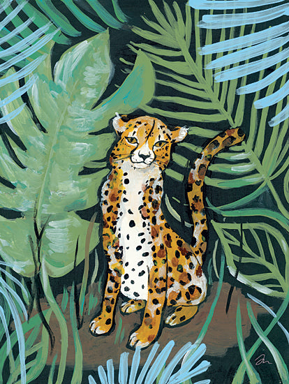 Jessica Mingo JM374 - JM374 - Leopard Love    - 12x16 Leopard, Jungle, Palm Leaves from Penny Lane