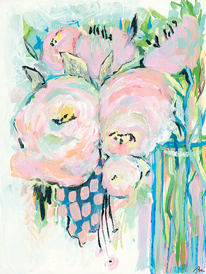 Jessica Mingo JM375 - JM375 - Sunday Morning - 12x16 Flowers, Pink Flowers, Abstract from Penny Lane