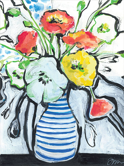 Jessica Mingo JM412 - JM412 - Friends Forever    - 12x16 Abstract, Flowers, Bouquet, Vase from Penny Lane