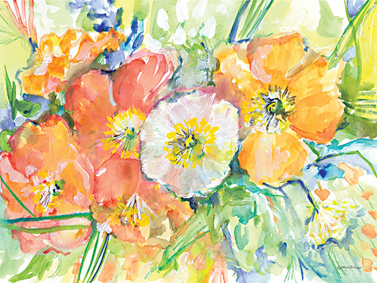 Jessica Mingo JM417 - JM417 - Poppies for Karen    - 16x12 Flowers, Abstract, Poppies from Penny Lane