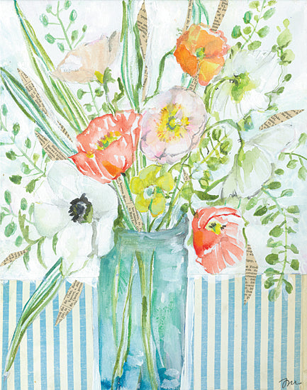 Jessica Mingo JM421 - JM421 - Jana's Poppies - 12x16 Flowers, Bouquet, Glass Jar, Greenery from Penny Lane
