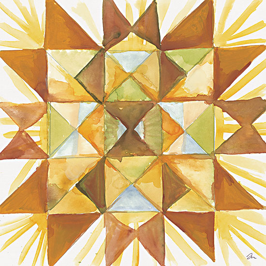 Jessica Mingo JM458 - JM458 - Summer Wheat Quilt - 12x12 Summer Wheat Quilt, Quilt Block, Abstract, Patterns from Penny Lane