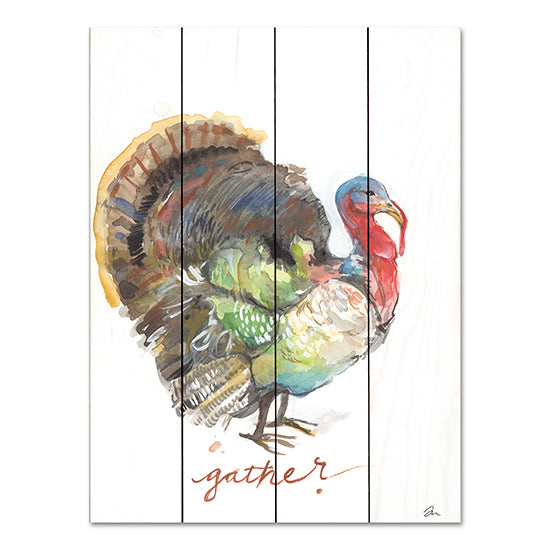 Jessica Mingo JM533PAL - JM533PAL - Gather Turkey - 12x16 Gather, Thanksgiving, Turkey, Typography, Signs, Decorative from Penny Lane