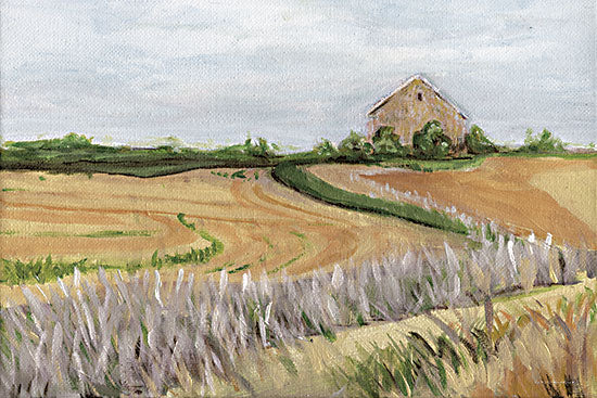 Kamdon Kreations KAM176 - KAM176 - Golden Hour on the Farm - 18x12 Abstract, Earth Tones, Farm, Barn, Landscape from Penny Lane