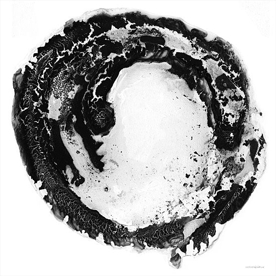 Kamdon Kreations KAM189 - KAM189 - The Center of Things - 12x12 Abstract, Black & White, Circles, Contemporary from Penny Lane