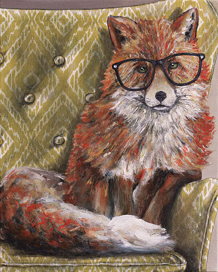 Kamdon Kreations KAM195 - KAM195 - I'm so Foxie - 12x16 Fox, Chair, Fox with Glasses, Humorous from Penny Lane