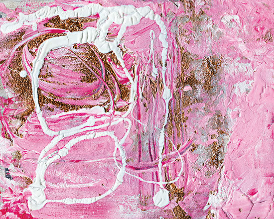 Kamdon Kreations KAM217 - KAM217 - Pink Phoenix - 16x12 Abstract, Pink, White, Textured from Penny Lane