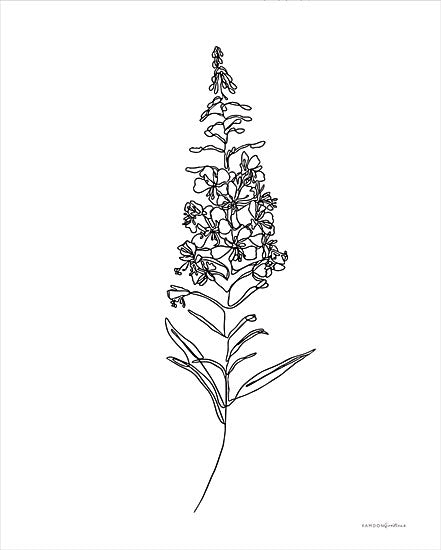 Kamdon Kreations KAM242 - KAM242 - Fireweed - 12x16 Fireweed, Wildflower, Black & White, Flowers from Penny Lane