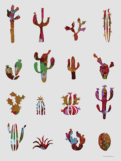 Kamdon Kreations KAM277 - KAM277 - Prickly - 12x16 Cactus, Succulents, Southwestern, Colorful, Types of Cactus from Penny Lane