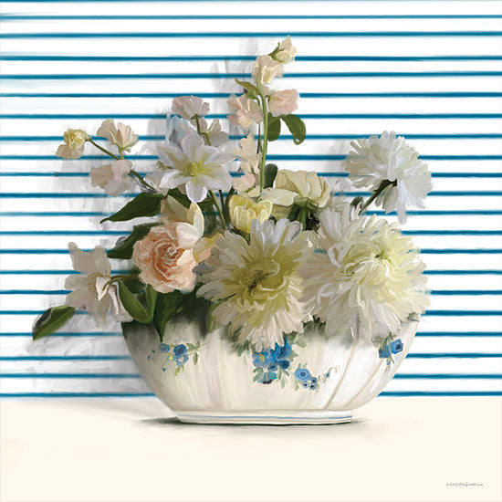 Kamdon Kreations KAM316 - KAM316 - Grandmother's China - 12x12 Flowers, Grandmother's China, Porcelain Vase, Spring Flowers, Bouquet, Botanical from Penny Lane