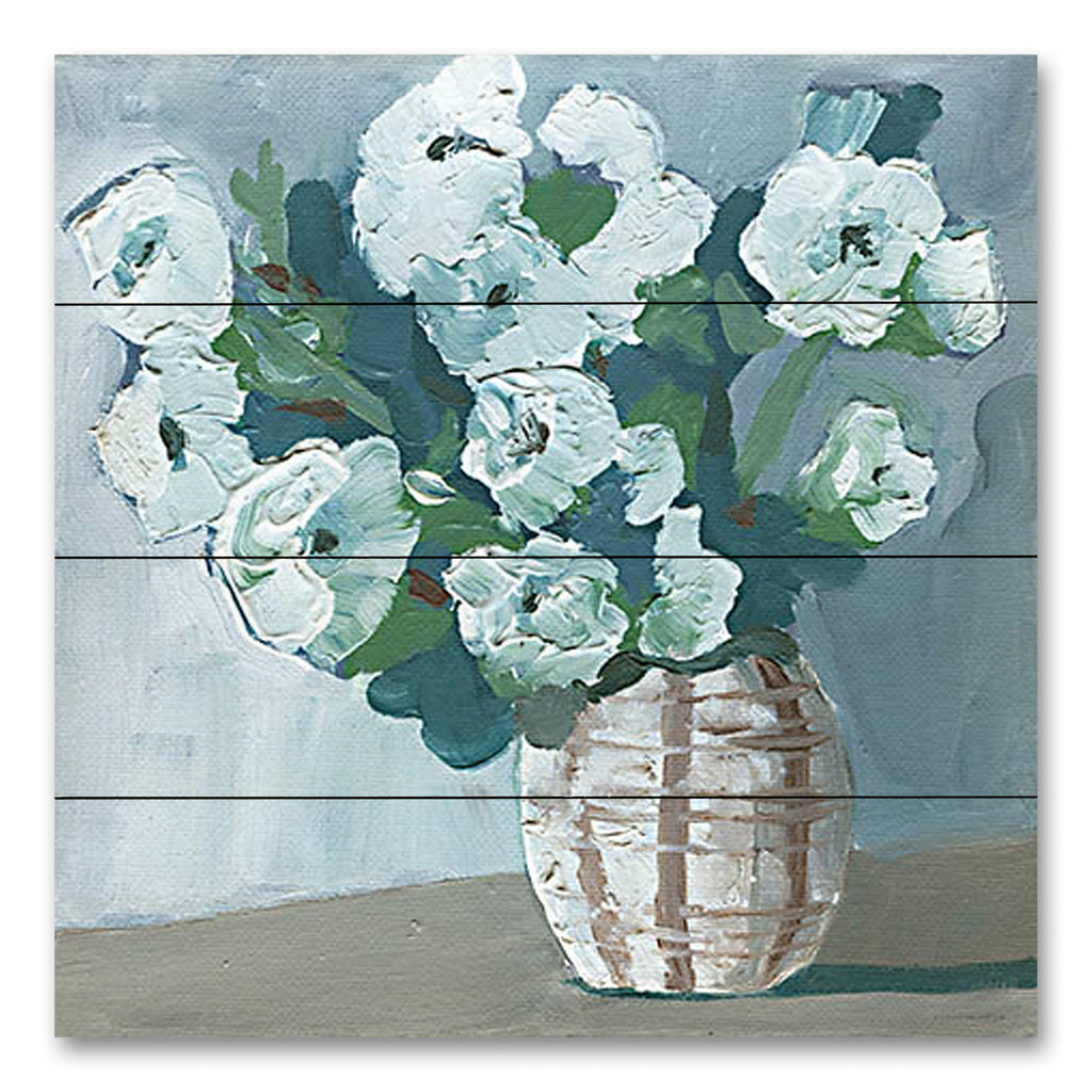 Kamdon Kreations KAM441PAL - KAM441PAL - Organic Patterns - 12x12 Abstract, Flowers, Blue Flowers, Vase, Clay Vase, Bouquet, Botanical, Blooms, Spring from Penny Lane