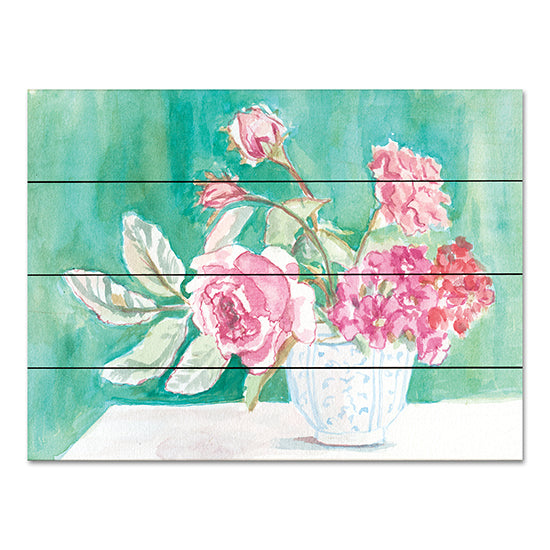 Kamdon Kreations KAM504PAL - KAM504PAL - Grandmother's Bowl - 16x12 Abstract, Flowers, Roses, Pink Roses, Old Fashioned, Bouquet from Penny Lane
