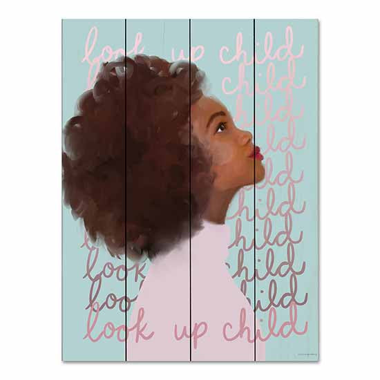 Kamdon Kreations KAM564PAL - KAM564PAL - Look Up Child - 12x16 Look Up Child, Tween, Black Art, Motivational, Typography, Signs from Penny Lane