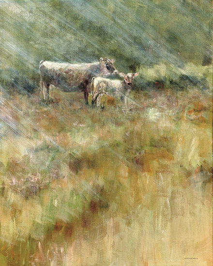 Kamdon Kreations KAM768 - KAM768 - Gleaming Glen - 12x16 Abstract, Cows, Fields, Trees, Landscape from Penny Lane