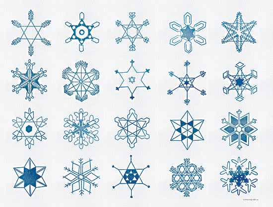 Kamdon Kreations KAM850 - KAM850 - Devine Design 2 - 16x12 Winter, Snowflakes, Blue & White, Patterns from Penny Lane