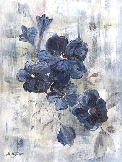 Kelley Talent KEL103 - KEL103 - Blue Cottage Flowers - 12x16 Blue Cottage Flowers, Flowers, Blooms, Botanical from Penny Lane