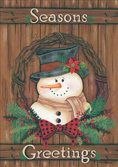 KEN1083 - Primitive Snowman Wreath - 12x18