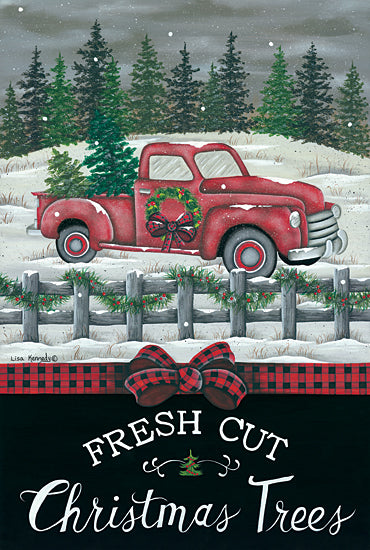 Lisa Kennedy KEN1100 - KEN1100 - Fresh Cut Trees - 12x18 Holidays, Truck, Christmas Trees, Tree Farm, Winter, Signs from Penny Lane