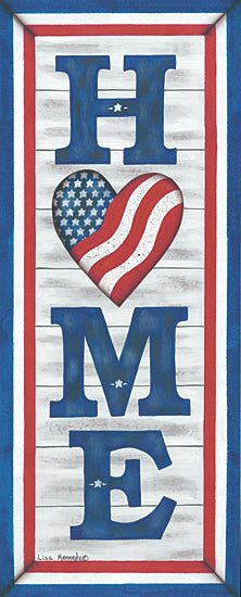 Lisa Kennedy KEN1136 - KEN1136 - Patriotic Home - 8x20 Home, Patriotic, Heart, Family, Americana, Signs from Penny Lane