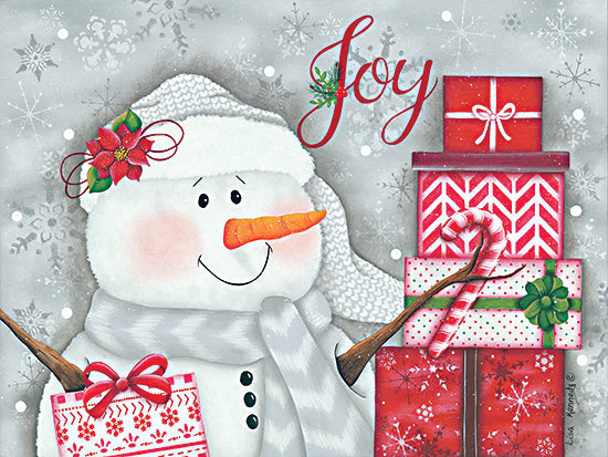 Lisa Kennedy KEN1159 - KEN1159 - Joy & Giving - 16x12 Snowman, Joy, Presents, Holidays, Christmas, Signs from Penny Lane