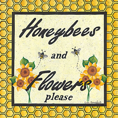 KEN1191 - Honeybees & Flowers - 12x12