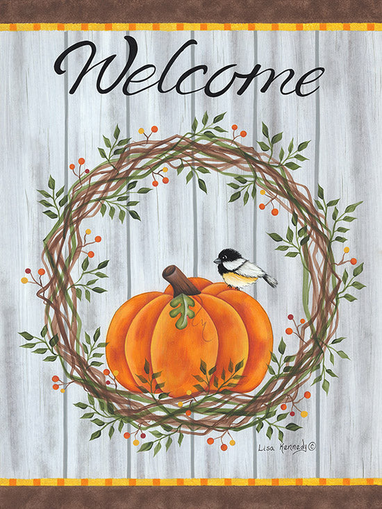 Lisa Kennedy Licensing KEN1200 - KEN1200 - Pumpkin Welcome Wreath - 0  from Penny Lane