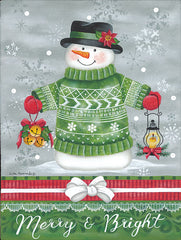 KEN1262 - Green Sweater Snowman - 12x16