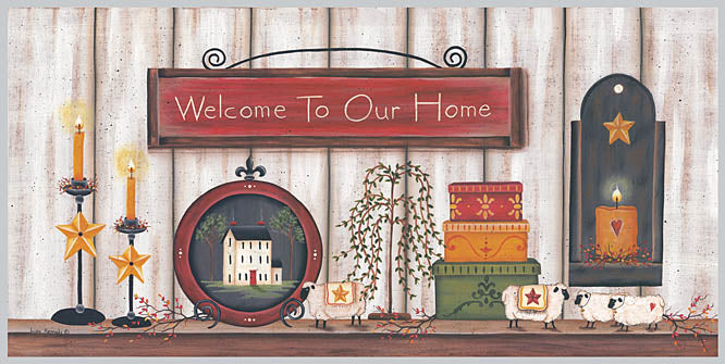 Lisa Kennedy KEN561A - Welcome to Our Home - Candles, Signs, Boxes, Barn Stars, Sign from Penny Lane Publishing