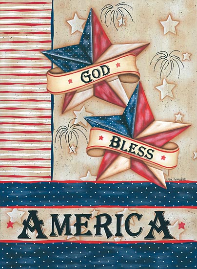 Lisa Kennedy KEN932 - God Bless America - God, America, Barn Star, Patriotic from Penny Lane Publishing