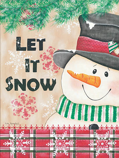 Lisa Kennedy KEN936 - Let It Snow - Snowman, Winter, Holidays, Holly from Penny Lane Publishing