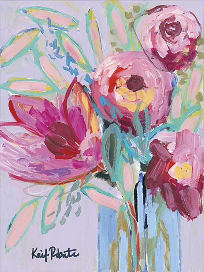 Kait Roberts KR161 - KR161 - Summer Blooms - 12x16 Summer Blooms, Flowers, Pink Flowers, Bouquet, Vase from Penny Lane