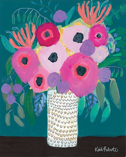 Kait Roberts KR343 - KR343 - Honeysuckle and Such    - 12x16 Flowers, Vase, Bouquet, Abstract from Penny Lane