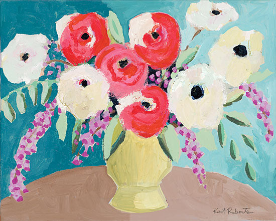 Kait Roberts KR411 - KR411 - Gives Me Hope - 16x12 Flowers, White and Red Flowers, Vase, Bouquet from Penny Lane