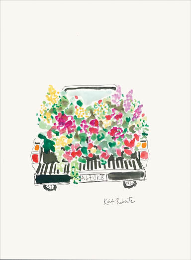 Kait Roberts KR512 - KR512 - Green Thumb - 12x12 Truck, Truck Bed, Flowers, Abstract from Penny Lane