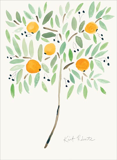 Kait Roberts KR516 - KR516 - The Fruit at the Top of the Tree - 12x16 Oranges, Orange Tree, Abstract, Citrus from Penny Lane