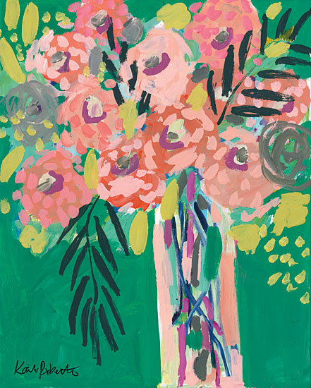 Kait Roberts KR528 - KR528 - Still Life in Jade - 12x16 Flowers, Abstract, Modern from Penny Lane