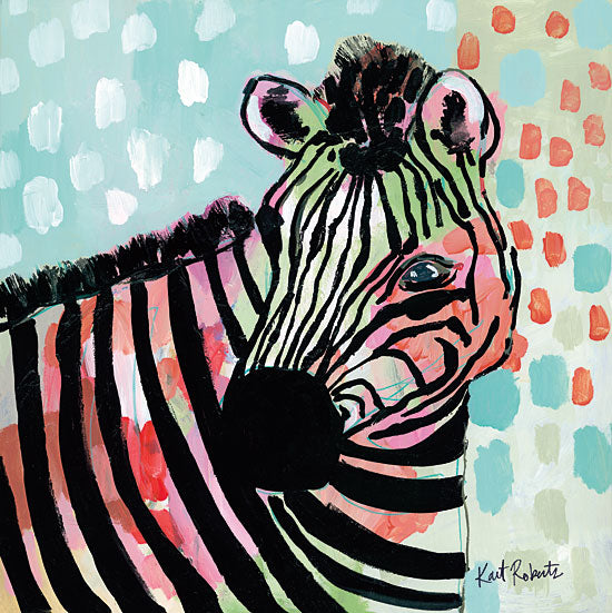 Kait Roberts KR549 - KR549 - Wilma the Zebra - 12x12 Zebra, Abstract from Penny Lane