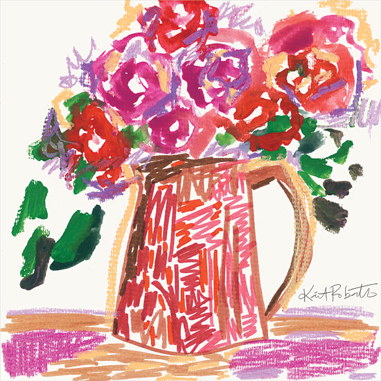 Kait Roberts KR563 - KR563 - Give Yourself Some Credit - 12x12 Flowers, Bouquet, Vase, Abstract, Modern from Penny Lane