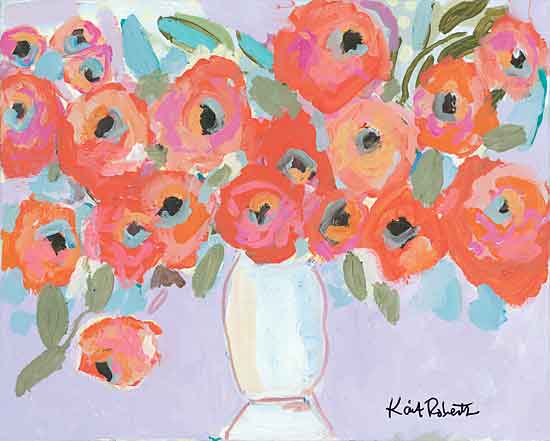 Kait Roberts KR666 - KR666 - Charlie & June - 16x12 Abstract, Flowers, Orange Flowers, Vase, Bouquet from Penny Lane