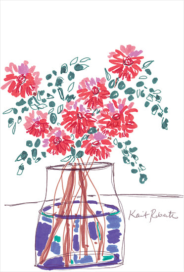 Kait Roberts KR734 - KR734 - Playful     - 12x18 Flowers, Bouquet, Vase, Abstract from Penny Lane